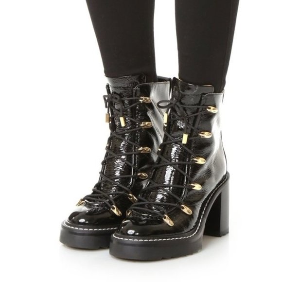Rag Bone Laceup Patent Leather Sanne 